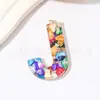 Llavero de Resina Colorido Creativo de Moda Transfronterizo DIY Colgante para Bolso Accesorios Letras
