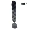 Trenza Jumbo Africana de Colores, Trenzas Sueltas Grandes, Rastas de Color Degradado, Procesamiento Personalizado