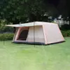 Tienda de Campaña con Toldo Dos en Uno Engrosada para Exteriores Dos Habitaciones Una Sala de Estar Protección Solar Tienda de Campaña para Acampar Venta al por Mayor en Stock