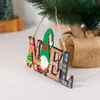 Novas decorações de Natal da Amazon Velho sem rosto de madeira Placa de porta pendurada Enfeite de porta Papai Noel Pingente de madeira