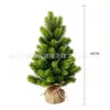 Árbol de Navidad artificial transfronterizo, pino en maceta, decoraciones navideñas para jardín, decoración del hogar, adornos de aguja de pino artificial