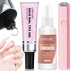 Set de esmalte de uñas en gel de resina de 6 colores Ámbar Caramelo Ámbar Carey Transparente Gel de Fototerapia Comercio Exterior En Stock