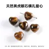Jingde Jewelry Piedra Natural Corazón Forma Cuentas Cuarzo Rosa Ojo de Tigre Piedra Multicolor Corazón Forma DIY Joyería Accesorios Venta al por mayor en Stock