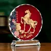 Adornos de Cristal, Decoraciones con Forma de Caqui para la Entrada de la Sala de Estar, Regalos para Inauguración de Casa y Aperturas, Manualidades, Exhibiciones de Mesa