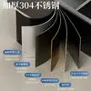 Nicho de acero inoxidable 304, almacenamiento empotrado estilo TikTok para pared de baño con estantes escalonados, nicho empotrado metálico acabado