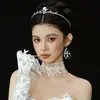 Novos Brincos Transparentes em Forma de Gota Moda Retrô, Design de Nicho, Ganchos de Orelha Versáteis, Brincos Exagerados para Sessão de Fotos de Casamento