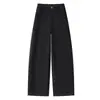 Pantalones de pierna ancha de cintura alta holgados color café, elegantes y rejuvenecedores, nueva colección otoño 2026, pantalones casuales para mujer