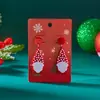Carnaval de Fiesta de Año Nuevo Europeo y Americano Transfronterizo Pendientes de Navidad Árbol de Navidad de Acrílico de Dibujos Animados Pendientes de Tachuela de Muñeco de Nieve