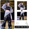 Ropa de moda infantil de hip hop. Traje holgado de hip hop para niños y niñas. Ropa para actuaciones de tambores en el escenario de Año Nuevo.