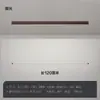 Luz de Pasillo de Espectro Completo, Luz de Techo Minimalista de Tira Larga con Textura de Madera Nórdica, Luz para Entrada Balcón, Luz LED