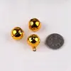 Accesorios para joyería DIY materiales de tejido campanas pequeñas de Navidad campanas metálicas para mascotas cobre dorado colgantes de Navidad