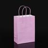 Sacola de Papel Kraft com Bolinhas, Embalagem para Levar, Sacola de Papel Satchel, Sacola de Papel Retangular Colorida para Presente, Sacola de Compras Estampada