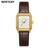 Sanda pulseira de aço alta qualidade medieval pequeno quadrado quartzo feminino relógio moda temperamento pulseira Joker luxo leve relógio de pulso atacado
