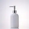Botella de Lavado de Manos de Rayas Verticales de Alta Calidad, Vidrio Espeso, Botella Dispensadora Multifuncional para Loción y Gel de Ducha, Botella de Vidrio Resistente a la Humedad y al Calor