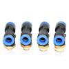 Conector rápido neumático PB4/PB6/PB8/PB10/PB12/PB14/PB16 en T, junta roscada en T