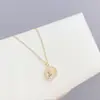 Colar pingente Pato Frito cravejado com microdiamantes feminino moda coreana corrente de clavícula banhada a ouro joias de calcedônia joias atacado