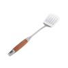Acero inoxidable 304 color negro madera cuchara para cocinar pala engrosada cuchara para arroz colador espátula pala para freír pala para freír cuchara juego de vajilla