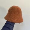 Gorro de lana estilo japonés para mujer, gorro de pescador estilo coreano, artístico, blanco, recto, personalizado, cálido, con forma de campana