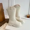 Coleção Outono 2026: Botas de Montaria Altas em Couro Macio para Crianças, Botas da Moda para Meninas para Looks de Primavera e Outono