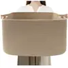 Cesta de Armazenamento Tecida com Fio de Algodão Amazon para Lanches, Cesta de Armazenamento para Itens Diversos, Cesto de Roupas Sujas, Cesto de Brinquedos Artesanal de Grande Capacidade