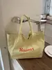 Bolsa Tote para Mujer para el Trabajo y los Viajes Diarios, Bolso de Lona Ligero Estilo Relajado, Bolso de Gran Capacidad, Bolso de Hombro para Mujer Estilo Coreano