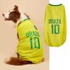 Ropa para Mascotas Jersey Deportes Fútbol Brasil No.10 Los Angeles Lakers No.24 Chaleco Perro Gato