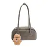 Bolso Cruzado Estilo Casual 2025 de Moda con Cierre de Cordón Versión Coreana Bolso de Hombro Simple Bolso de Axila Bolso Nube con Correa de Hombro Artística Plisada