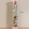 Balde de Armazenamento Cilíndrico Grande Capacidade Rack de Armazenamento de Garrafas Vazias Produtos de Cuidados com a Pele para Bonecas Acrílico Cosméticos Frascos Transparentes Potes