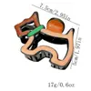 Pinza para el pelo de perro dulce y linda de color contrastante con línea hueca para la parte posterior de la cabeza, accesorio de moda de alta gama, todo para combinar