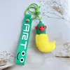 Pingente Figura de Palito de Madeira Transfronteiriço, Versão Estrangeira Viral do Chaveiro Shanhaijing, Figura Abstrata Excêntrica, Pingente para Bolsa Presente