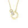 Pulsera de Anillos con Números Romanos Románticos para Mujer, Pulsera de Eslabones de Anillos, Nuevo Estilo, Lujo Ligero, Diseño Nicho, Elegante Pulsera de Doble Anillo