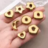 Colgante de Estrella de Cinco Puntas Cuadrada de Acero Inoxidable Transfronterizo Cuentas Espaciadoras Chapadas al Vacío Accesorios para Joyería de Collares y Pulseras DIY