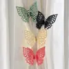 Hebilla de Cortina Nudo de Mariposa Hueco Exquisita Sensación de Alta Gama Habitación Dormitorio Corazón de Niña Decoración Sanadora Clip para Cortina del Hogar