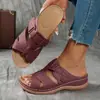 Sandalias de Mujer de Verano Casual Retro con Cuña de Tacón Grueso y Suela Gruesa, Cuero Cosido de Una Correa, Talla Grande, Comercio Exterior de Amazon