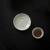 Juego de Tazas de Té de Cerámica Estilo Dinastías Tang y Song con Esmalte de Ceniza, Juego de Tazas de Té Pequeñas, Juego de Té Kung Fu, Taza de Degustación, Cuenco de Té de Cerámica con Posavasos