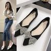Sapatos Mocassins Versáteis Femininos para Combinar com Saias, Sapatos Elegantes de Noite Estilo Francês, Novos Sapatos de Salto Baixo Retrô 2026 para Mulheres, Verão