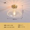 Lámpara de Techo de Cristal Nórdica Lámpara de Pasillo de Entrada Luz Luz Lujo Simple Balcón Escalera Entrada Lámpara Famosa en Internet Pasillo Ventanal