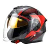 Anuncio Casco de Motocicleta Eléctrica Certificado 3C para Hombres y Mujeres Casco Medio de Seguridad Transpirable para Motociclismo en Todas las Estaciones