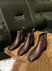 Botines Retro de Piel Suave con Tacón Grueso para Mujer 2026 Otoño/Invierno Nuevos Versátiles de Punta Cuadrada Tacón Medio Moda para Madres Casual Botas Martin