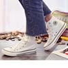 Zapatos de Mujer de Caña Alta Clásicos Primavera y Otoño 2026 Nuevos Planos Clásicos de Lona Casual Estilo Coreano Tendencia Estudiante Universitario