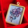 Thangka nuevo estilo colgante de zorro de nueve colas colgante de hada de oro aleación galvanizada caja Kawu al por mayor sin pintar a mano cordón gratis