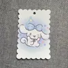 8X12 Borda Ondulada 5-6mm Furo Pequena Corrente Pingente Cartão de Suporte Material DIY Embalagem Cartão de Exibição Cartão de Papel