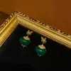 Cobre Occidental Medio Antiguo Chapado 18 Oro Viejo Vintage Combinación Verde Piedra Natural Combinación Oro Liso Abeja Industria Pesada