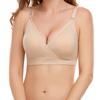 Ropa Interior de Lactancia Europea y Americana Transfronteriza Hebilla de Apertura Frontal Sin Aro de Acero Sujetador de Leche Materna Talla Grande Sujetador para Mujeres Embarazadas