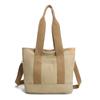 Bolso de Lona de Gran Capacidad Simple y a la Moda para Mujer Estilo Coreano Estilo Japonés Ligero Tote Elegante a la Moda Ins Versátil Bolso de Hombro