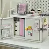 Gabinete de Contraseña Pequeño de Hierro Seguro para el Hogar Caja de Almacenamiento de Archivos con Cerradura de Escritorio Caja de Almacenamiento para Teléfono Móvil