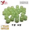 Cuentas de Barril Estilo Antiguo de Imitación de Jade Hetian, Jade Verde, Jade Blanco, Agujero Pasante Accesorios para Pulseras de Joyería de Jade DIY, Venta al por Mayor de Cuentas Sueltas