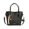 Bolso tejido vintage para mujer, bolso cruzado estilo vacacional, simple y elegante, minibolso de hombro versátil para mujer