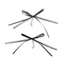 Elegantes accesorios de tela con cuentas de doble hebra y lazo anudado a mano para bolsos, zapatos, sombreros y accesorios de ropa DIY