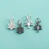 Colgante Árbol de la Vida de Plata de Ley S925 Colgante Pequeño Copo de Nieve Estilo Coreano Estilo Ins Pulsera de Perlas Collar de Cristal Colgante de Plata